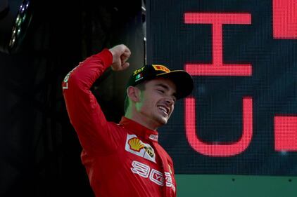Leclerc scatenato in pista e sul podio a Monza 5