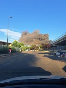 Incendio in Bovisa