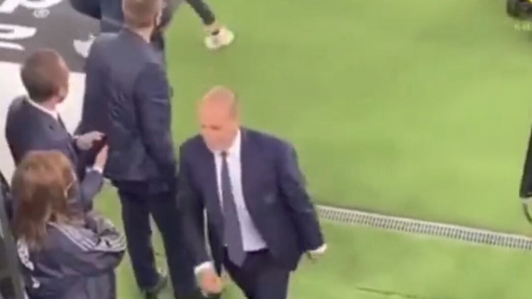 "Porca tr...state giocando". L'ira di Allegri subito dopo Juve-Milan