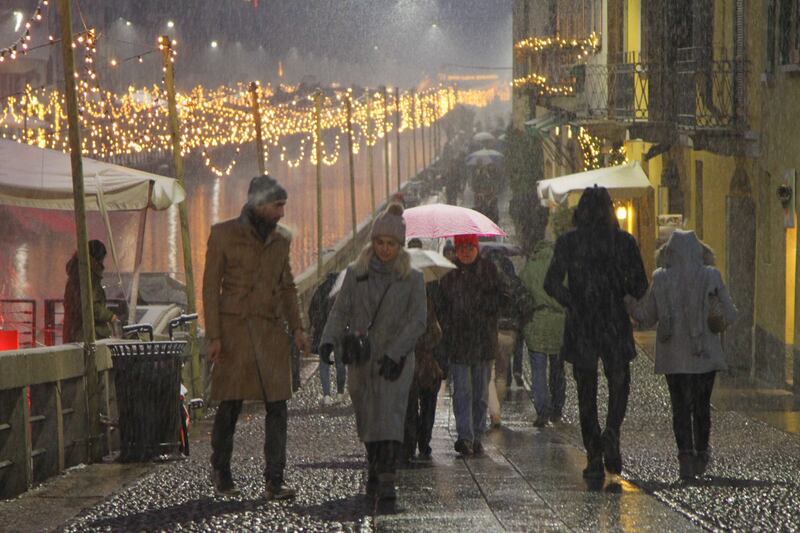 Arriva la prima neve a Milano 16