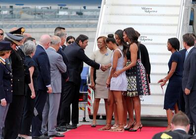 Michelle Obama sbarca a Malpensa 3