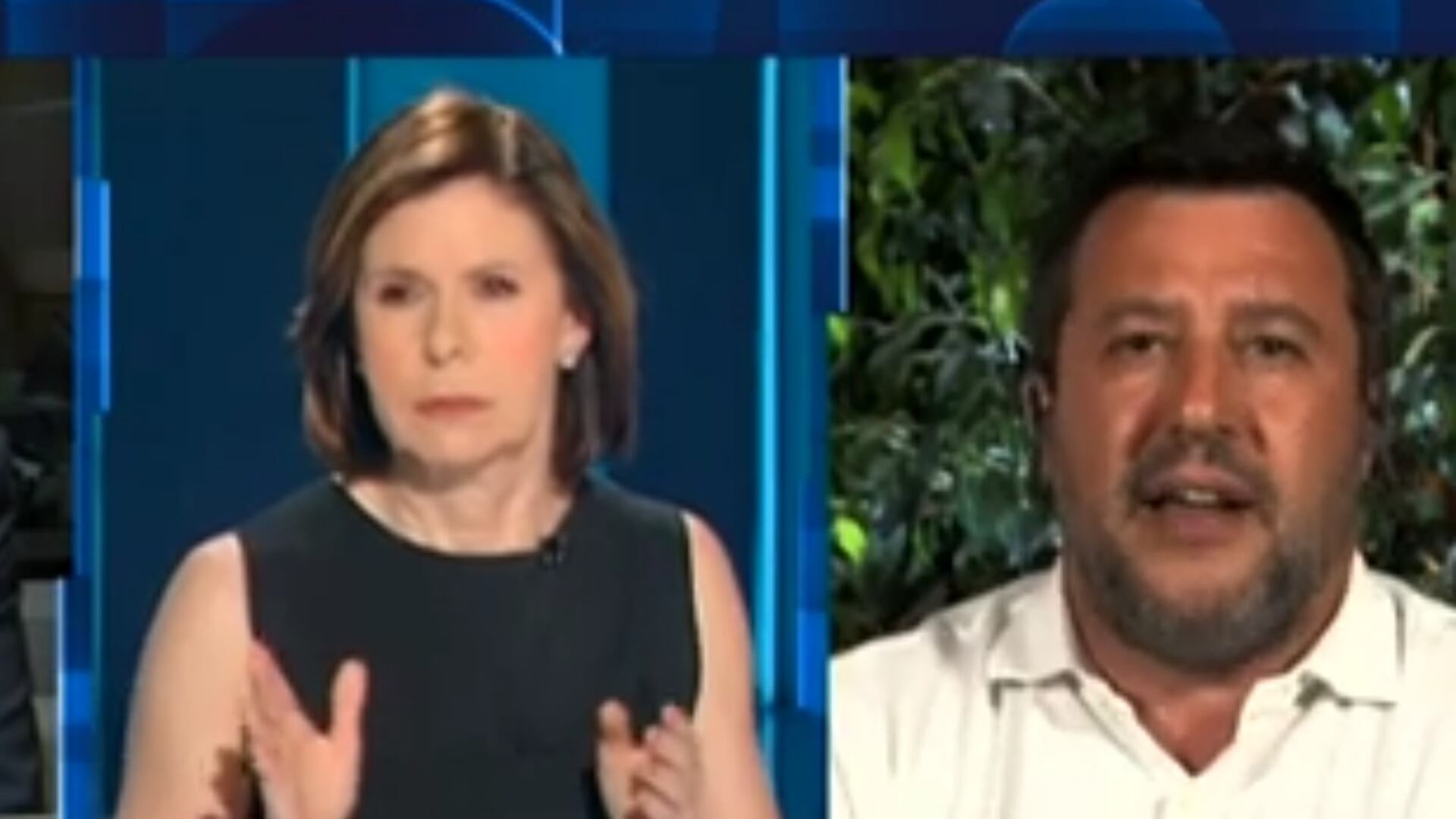 "Scusi, se lo paghi lei...". Lite tv Salvini-Berlinguer
