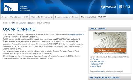 Il master di Oscar Giannino 2