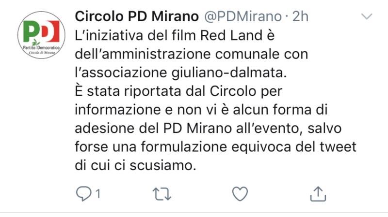 Il post del Pd