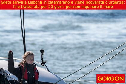 La satira del giorno: Greta a Lisbona in catamarano 1