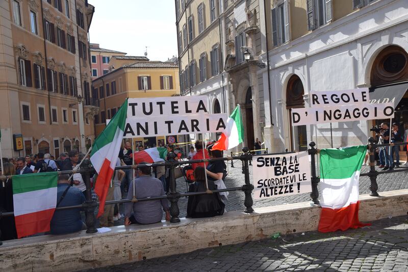 La manifestazione delle forze dell'ordine 1