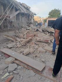 Palazzina crollata nel Napoletano, le immagini delle macerie e dei soccorsi 5