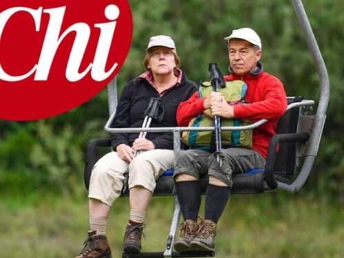 Angela Merkel in vacanza tra boschi e tanta noia