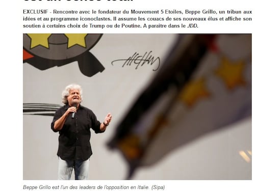 Grillo e il giallo della frase su Trump e Putin