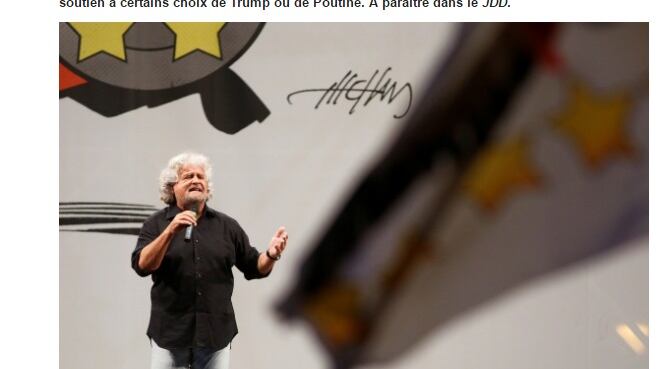 Grillo e il giallo della frase su Trump e Putin