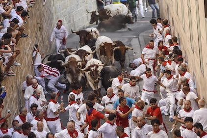 La storica corsa dei tori a Pamplona 3