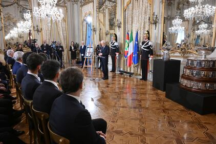 L'Italia del tennis va da Mattarella: le immagini più belle della cerimonia al Quirinale 4