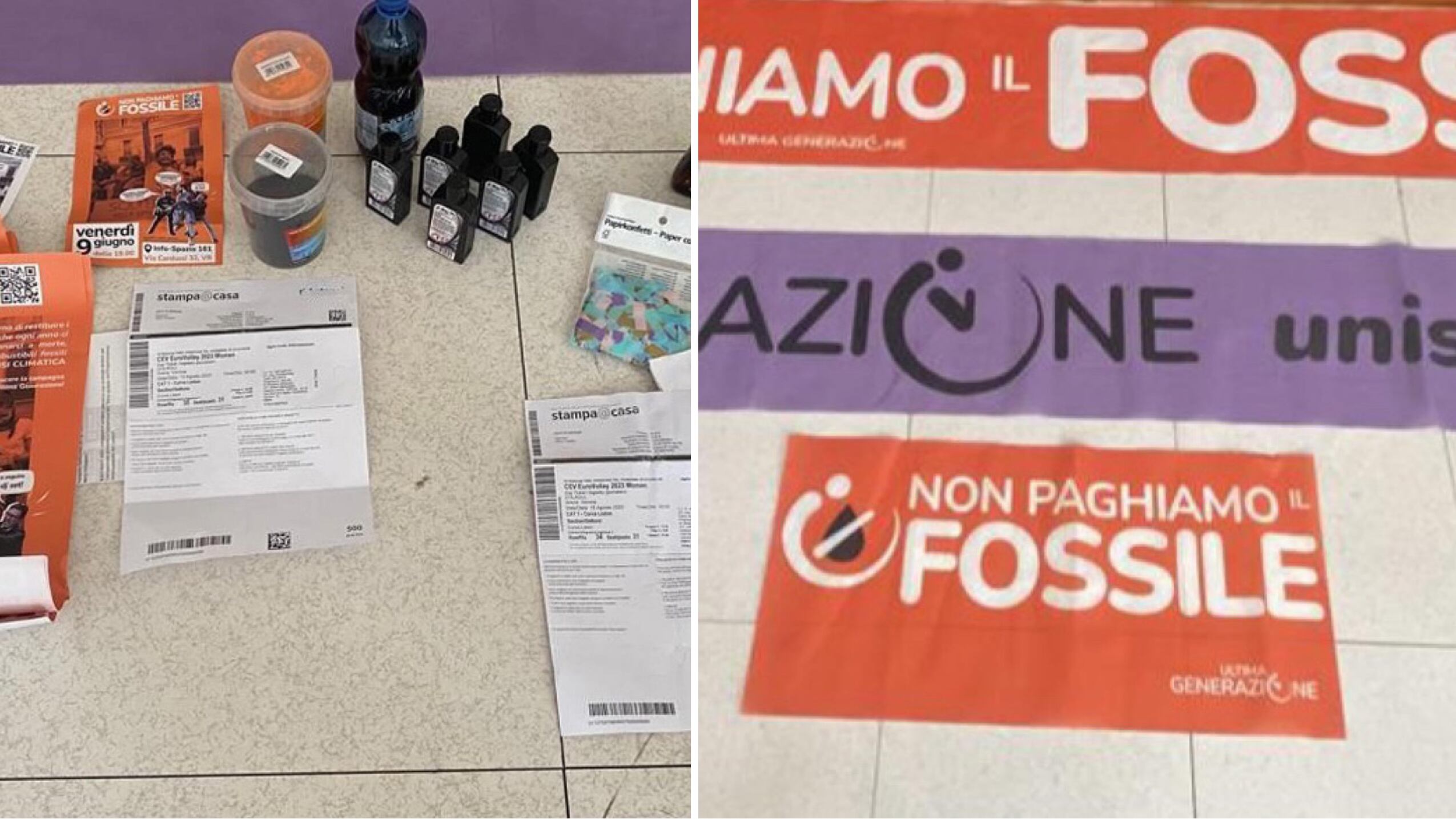 Identità fittizie, fascette e colla: così gli ecovandali volevano interrompere i campionati europei