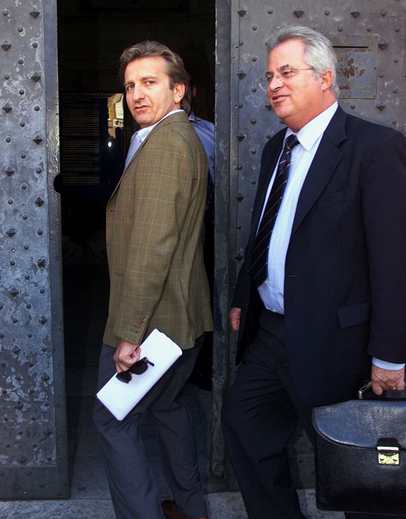Maurizio Raggio con il suo legale