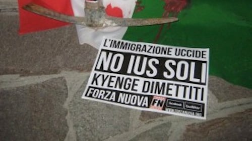 Ius soli, Forza Nuova promette nuovi blitz contro l'immigrazione