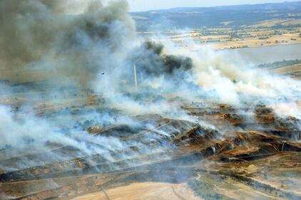 Australia, lo spettacolare incendio della miniera di carbone 2