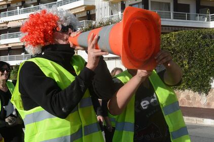 La marcia dei gilet jaunes verso la frontiera di Ventimiglia 8