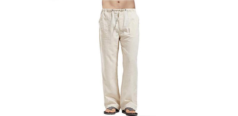 Vanvene pantaloni di lino uomo