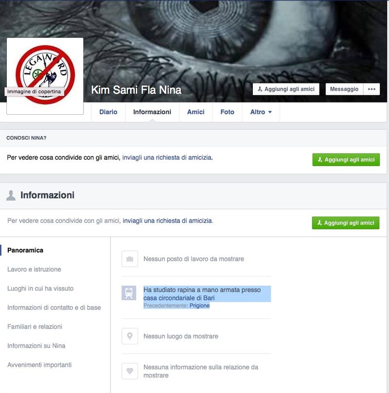 Gli screenshot che "inchiodano" Luca 8