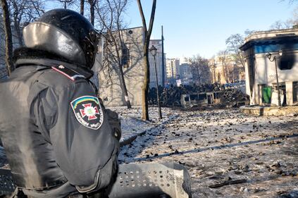 Kiev, la milizia anti-Maidan 14
