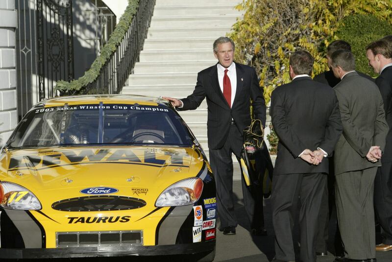 NASCAR Bush White House 2003 ANSA