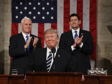 Trump parla davanti al Congresso 1