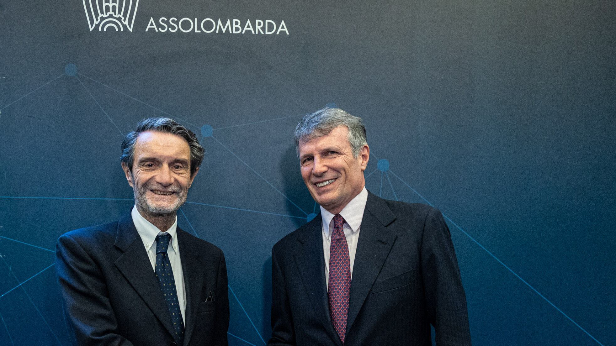 Fontana rassicura gli imprenditori Assolombarda. "Finiremo tutte le opere in vista delle Olimpiadi"