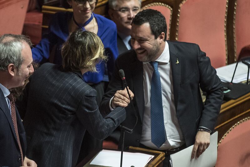 Caso Gregoretti, Salvini parla al Senato 7