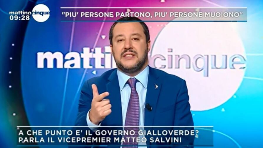 "Renzi e Saviano mi vorrebbero nudo...". Quella frase di Salvini in diretta tv