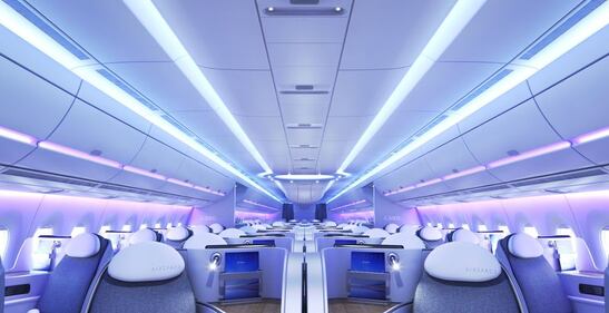 Comodi sui nuovi Airbus: le prime foto della cabina 4