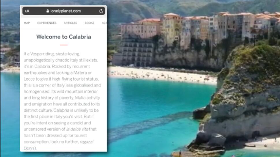 "In Calabria mafia e terremoti". Dopo Easyjet spunta pure la guida turistica