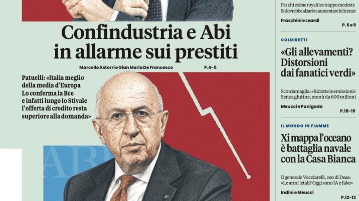 Confindustria e Abi in allarme sui prestiti