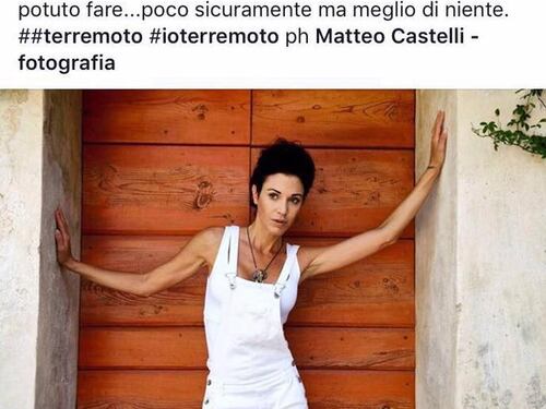 Terremoto, gaffe di Federica Torti: posta una foto "fashion"