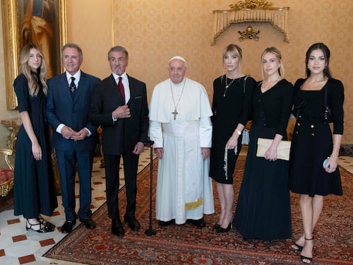 Sylvester Stallone da papa Francesco: le foto in Vaticano