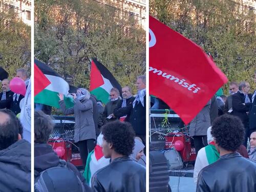 "Ma li avete visti? Una casa di riposo…". Il comizio choc della sostenitrice di Hamas a Milano