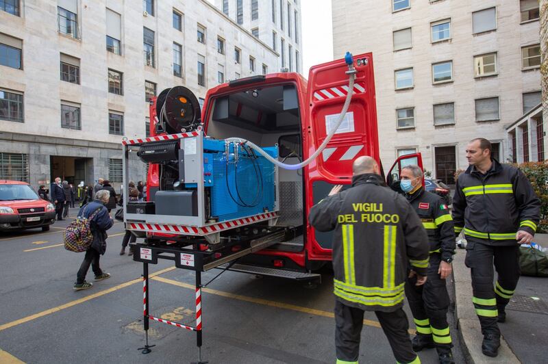 Milano. Incendio al Palazzo di Giustizia 10