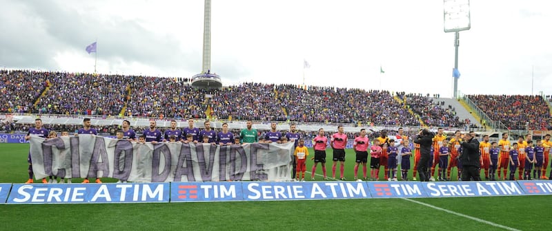 L'omaggio della Fiorentina a Davide Astori 7