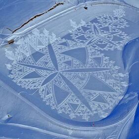 Simon Beck, l'artista della neve 11