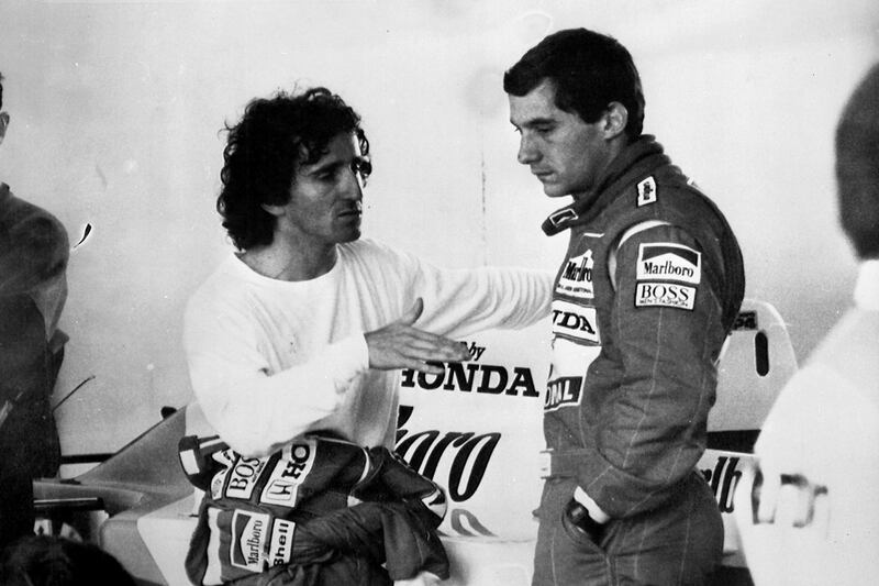 Prost e Senna discutono ai tempi della McLaren
