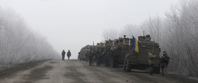 Militari schierati a Debaltseve 10