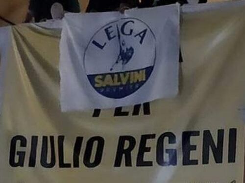 Lega festeggia coprendo lo striscione per Regeni: polemica a Ferrara