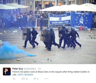 Lille-Everton: scontri tra tifosi 5