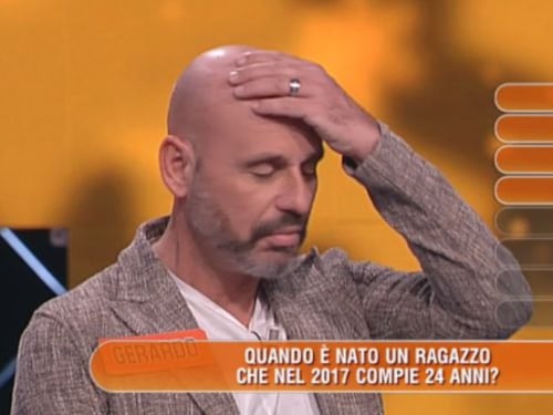 Gaffe a l'Eredità, Conti: "Siete forti in matematica"