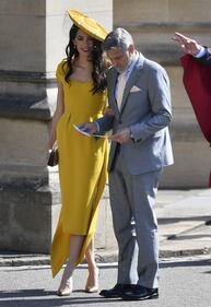 Royal Wedding: George Clooney e Amal alle nozze 12