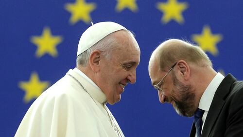 Papa Francesco a Strasburgo 1