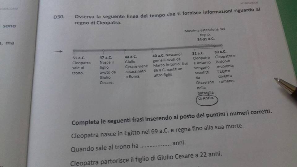 Test invalsi, ultima gaffe: un errore nel quiz di Storia