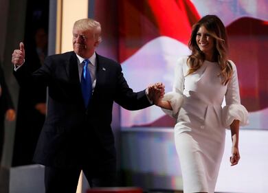 Melania, l'aspirante first lady in abito bianco alla convention 16