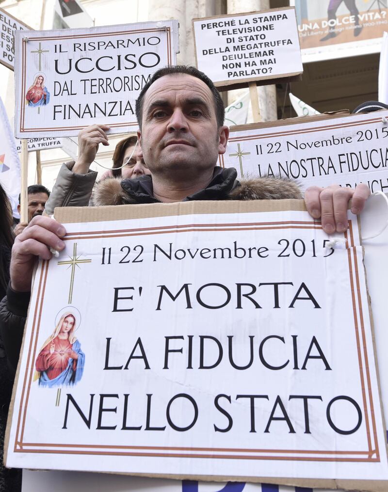 Protesta davanti a Bankitalia 6