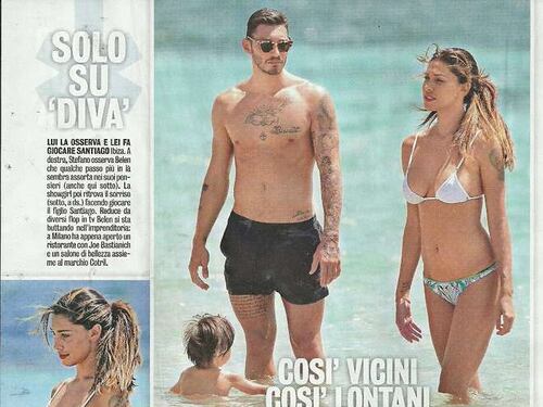Belen, musi lunghi con De Martino a Ibiza