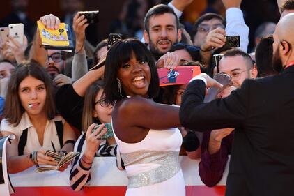 Viola Davis nell'ultimo red carpet del Festival del Cinema di Roma  2